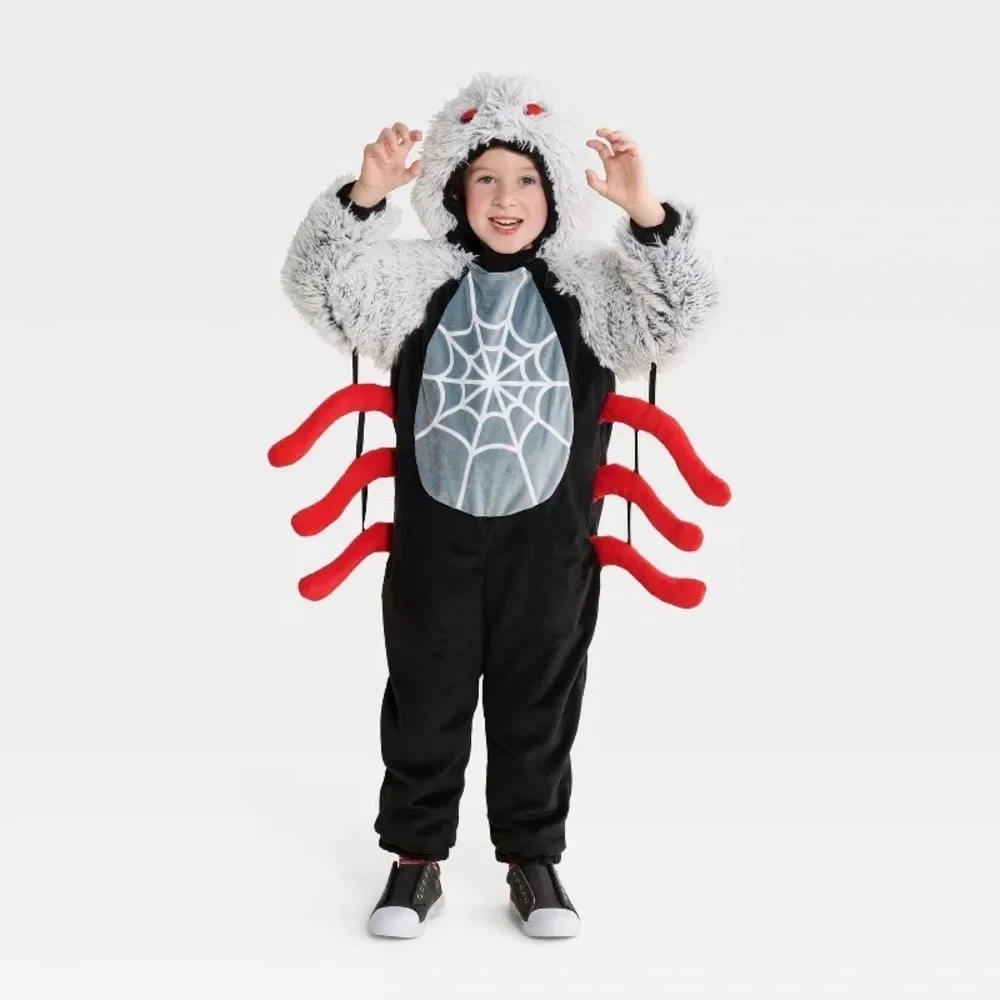 Hyde and Eek! Boutique Spider Costume for Kids - Black and Red